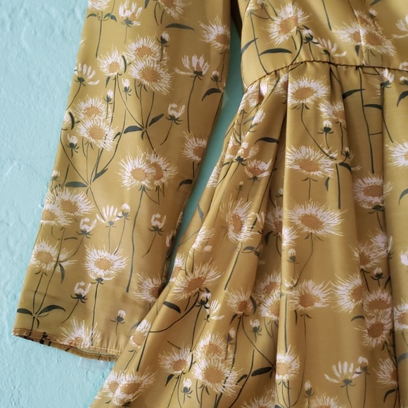 Vintage 60s green floral - Picture 3 of 5